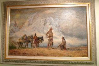 Jack Lee McLean Original Oil Painting  Shoshone Trail 