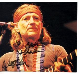 Willie Nelson Authentic Signed Image Original Autographed Country