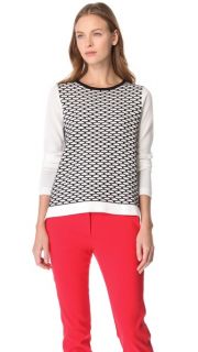 Tibi Sporty Mesh Sweater