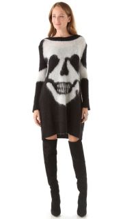 McQ   Alexander McQueen Skull Intarsia Sweater Dress