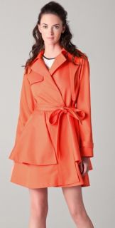 Tibi Draped Trench Coat