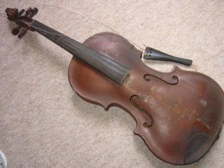 Very Old Violin Nice Flamed Jacobus Stainer Needs Repair