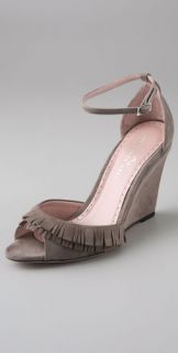 Alexandra Neel Aphrodite Fringe Wedge Sandals