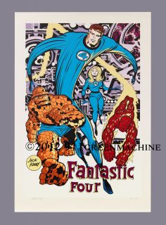 Original Jack Kirby Fantastic Four Huge Seriegraph Silkscreen Print
