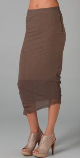 alice + olivia Double Layer Mesh Maxi Skirt