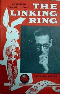 1956 The Linking Ring Magic Magazine Leonard Austen