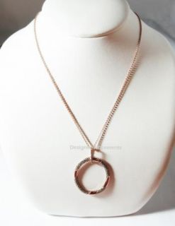 Judith Jack Oval Marcasite Pendant Necklace Rose Gold Plated $225
