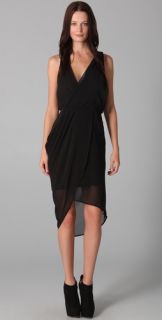 Factory Crossover Draped Dress