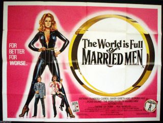  of Married Men Original Quad Poster Jackie Collins Chantrell