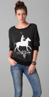 Wildfox Polo Girl Baggy Beach Sweatshirt