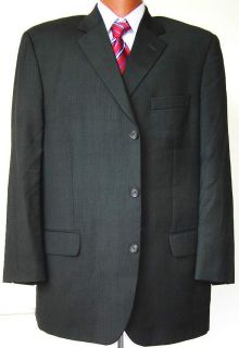 Jack Victor Prossimo Mens Gray Wool 3 Btn Sport Coat Suit Blazer 46R
