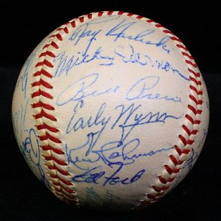  Team Signed Baseball JSA Mickey Mantle Williams Fox Yogi Berra