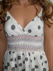 Sale New Ladies Zara Polka Dot Summer Cotton Maxi Dress