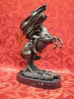 Art Deco 100% Bronze Marble Sculpture Statue Figure Napoleon Crossing
