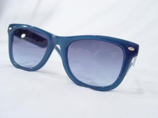 Betsey Johnson Retro Wayfarer Sunglasses Navy BJ214 Womens Accessories