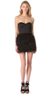 Blaque Label Feather Party Dress
