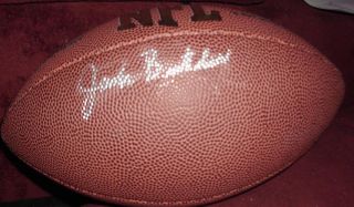Pittsburgh Steelers Jack Butler Signed Football HOF Autograph COA