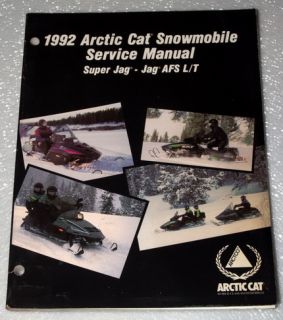 1992 Arctic Cat Super Jag AFS L T Service Repair Manual