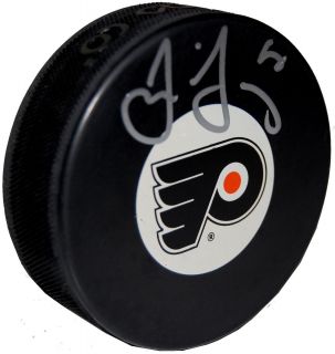 Jaromir Jagr Signed Philadelphia Flyers Logo Puck COA PSA JSA GAI Pass