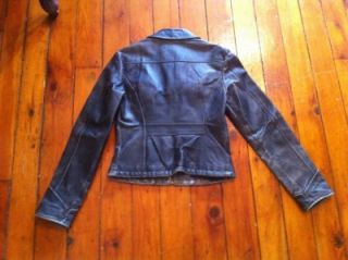Jacob Connexion Leather Jacket Womens XS Excellent Condition