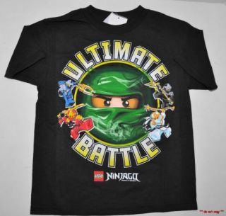 New Boys Lego Ninjago Green Ninja Lloyd Ultimate Battle T Shirt Size 5