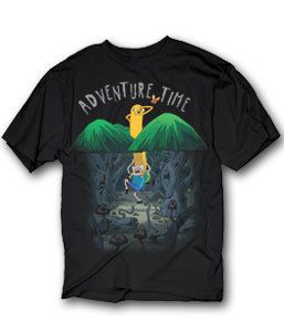  Network Adventure Time Spooky Forest Finn Jake T Shirt S