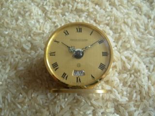 JAEGER LE COULTRE CLOCK CAL 240 3 FINE MINIATURE WORKING CONDITION IN