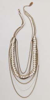 Adia Kibur Chain & Crystal Layered Necklace