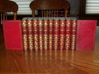 1839 Boswells Samuel Johnson RARE Antique Leather Books Book Set Fine