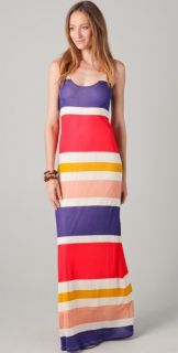 Splendid Block Stripe Maxi Tank Dress