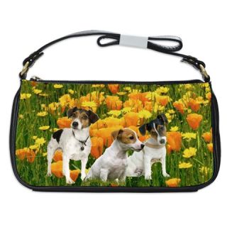 Jack Russel Dog Puppy Leather Shoulder Handbags Bag New