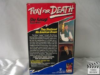 Pray for Death VHS Sho Kosugi James Booth