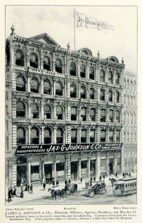 1903 Print James Johnson 649 Broadway Millinery Architecture New York