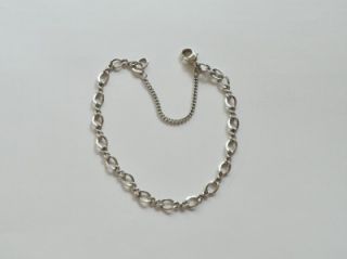 James Avery Sterling Silver Medium Twist Charm Bracelet 7 MSRP $56 00