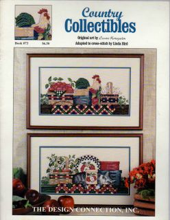 COUNTRY COLLECTIBLES BY LINDA BIRD THE DESIGN CONNECTION CROSS STITCH