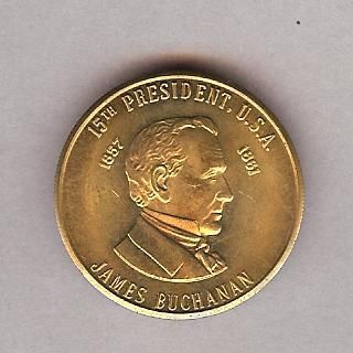James Buchanan 15th Presidential Commemorative Medal