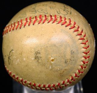 1947 Pirates Team w Honus Wagner Signed Autographed Baseball Ball JSA