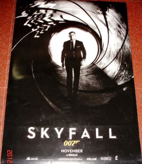 Skyfall 007 James Bond Daniel Craig Original DS Poster 27 x 40
