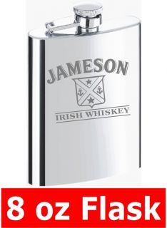 Jameson Irish Whiskey 8oz Flask Groomsman Best Man
