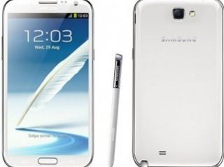 Galaxy Note II SGH i717 16GB Ceramic White at T Leather Case