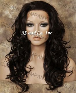  Latest Lace Front Wig Wavy Long Dark Brown Natural Realistic