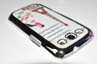 New Chrome Paris Eiffel Towner Hard Case Samsung Galaxy S3 SIII i9300