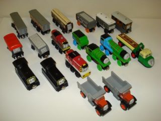 Thomas The Tank Friends Wood Trains Lot of 18 Giggling Monty Max Salty