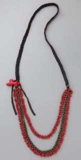 Cynthia Dugan Jewelry Coral Beaded Layer Necklace