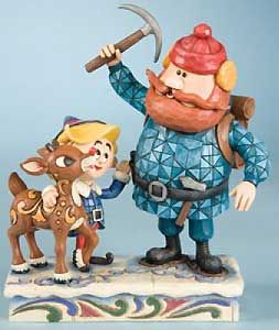 Rudolph The Red Nosed Reindeer Yukon with Hermey Figurine Jim Shore x