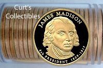 2007 Half Roll Proof James Madison Presidential Dollars – 10 Proof