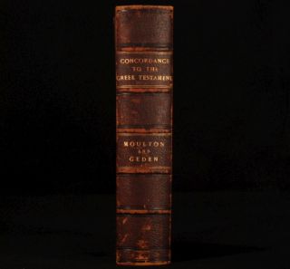 1899 Concordance Greek Testament Moulton Geden