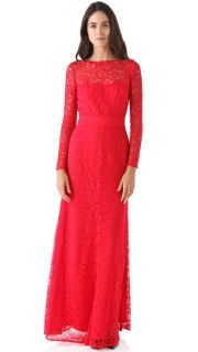 ISSA Long Sleeve Lace Gown