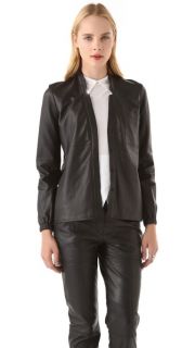 Yigal Azrouel Leather Blouse