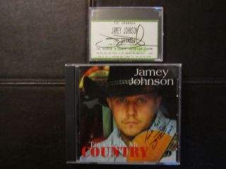 RARE Jamey Johnson They Call Me Country Autographed CD RARE